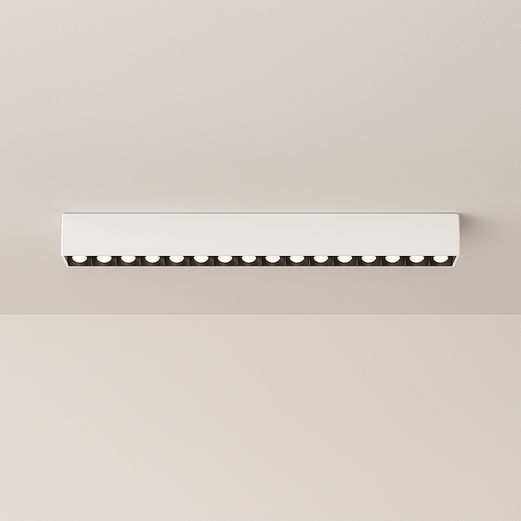 Luminária Plafon Moderna Minimalista Sobrepor Mini Focos Linear LED Lodi - ABAZZUR™