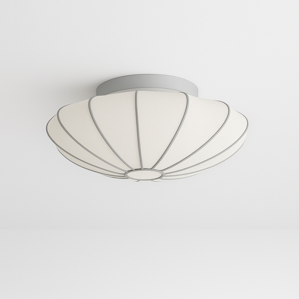 Luminária Plafon Moderna Minimalista Tecido Metal Nobe - ABAZZUR™