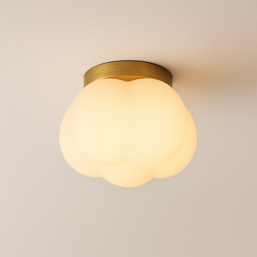 Luminária Plafon Moderna Minimalista Vidro Acrílico Metal Segni - ABAZZUR™