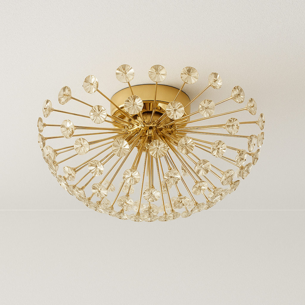 Luminária Plafon Moderna Minimalista Vidro Metal Derby - ABAZZUR™