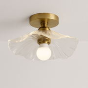 Luminária Plafon Moderna Minimalista Vidro Metal Orune - ABAZZUR™