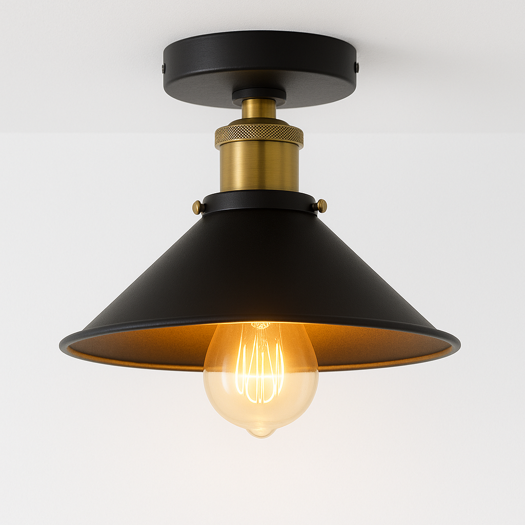 Luminária Plafon Moderno Industrial Retrô Kani - ABAZZUR™