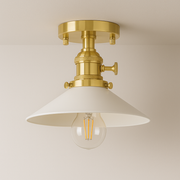 Luminária Plafon Moderno Industrial Retrô Metal Vidro Tulsa - ABAZZUR™