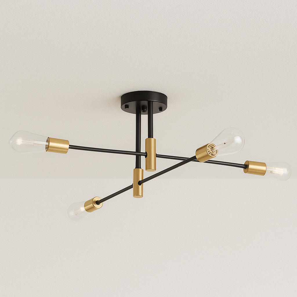 Luminária Plafon Moderno Minimalista Metal Sputnik Troy - ABAZZUR™