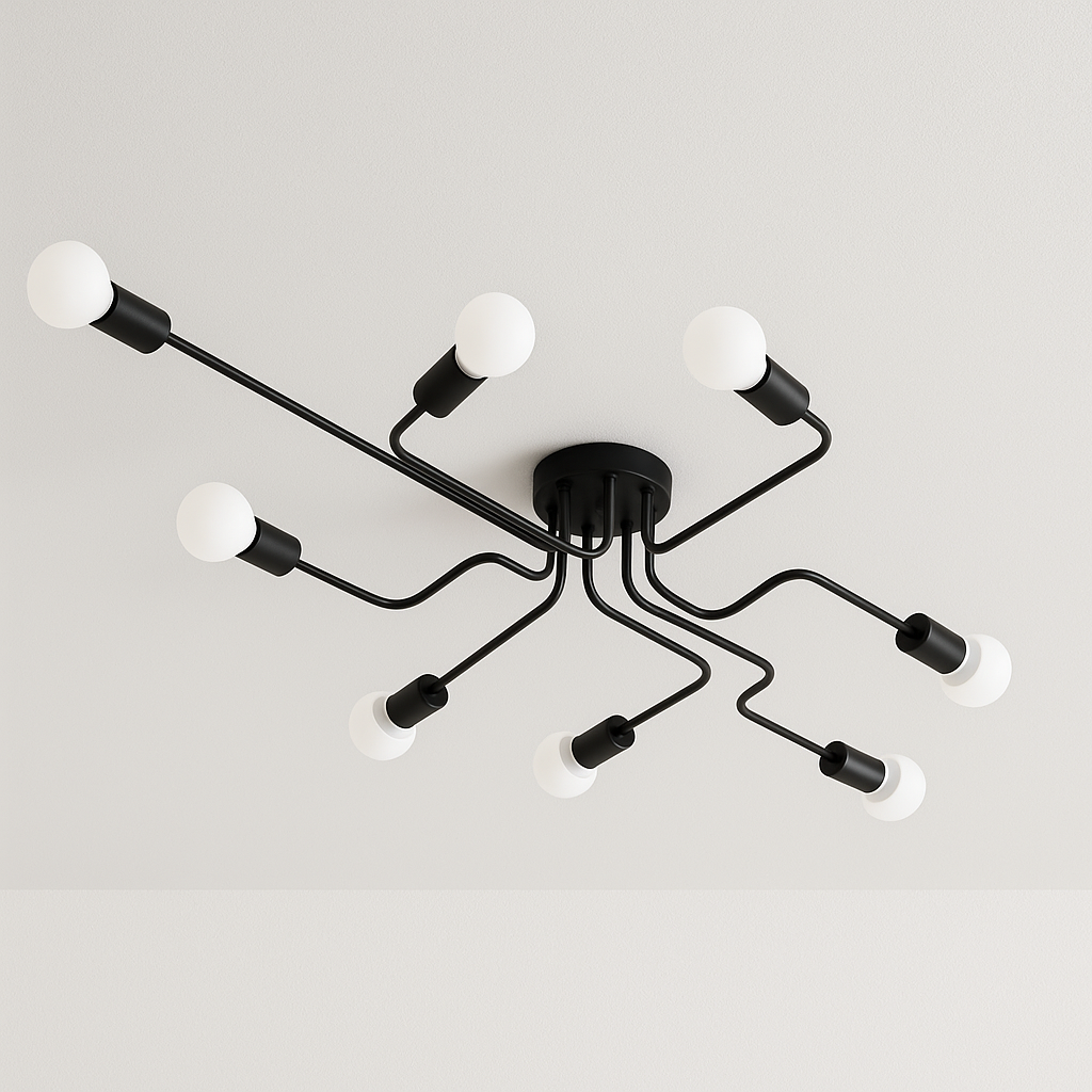 Luminária Plafon Moderno Minimalista Sputnik Metal Shio - ABAZZUR™