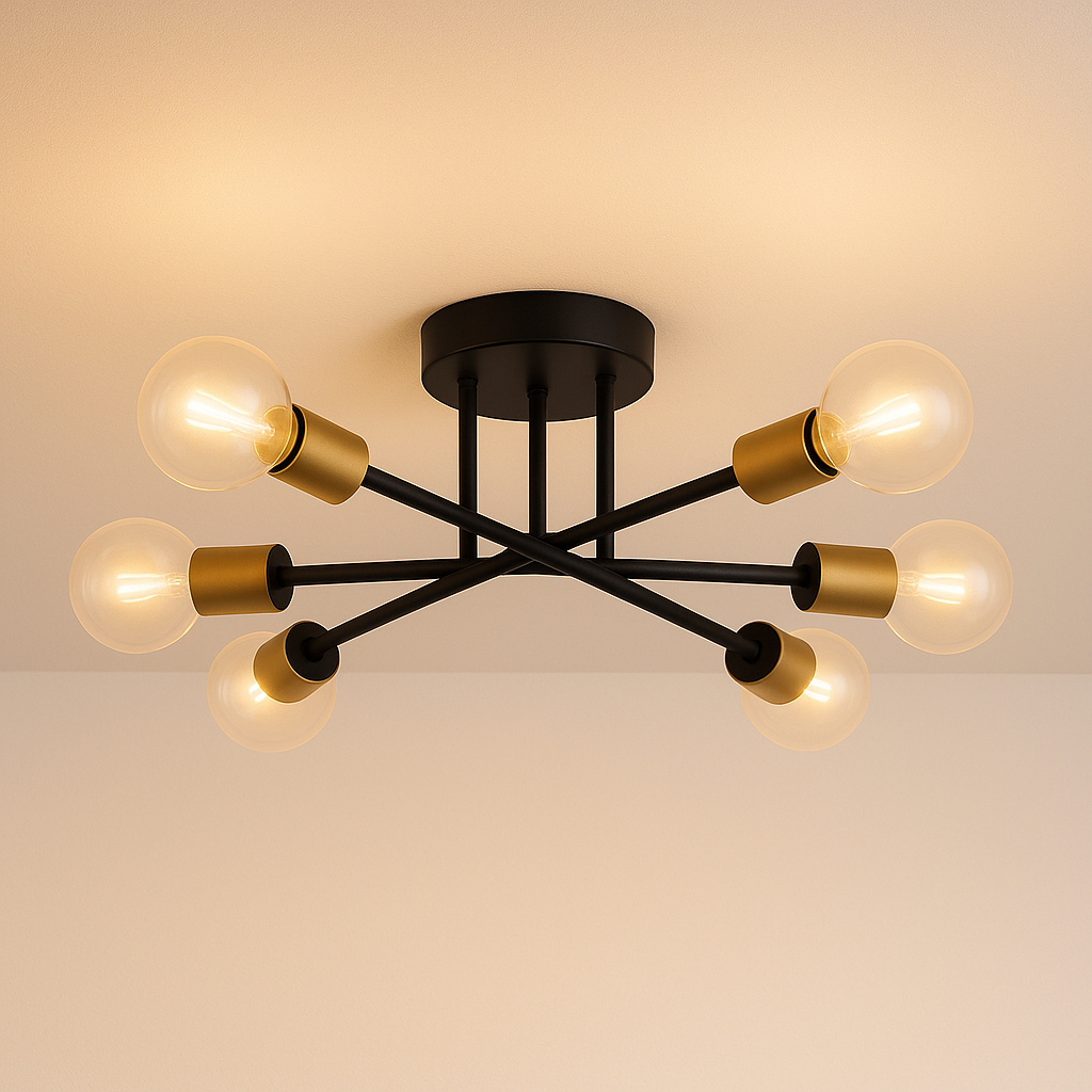 Luminária Plafon Sobrepor Moderno Minimalista Sputnik Cagli - ABAZZUR™